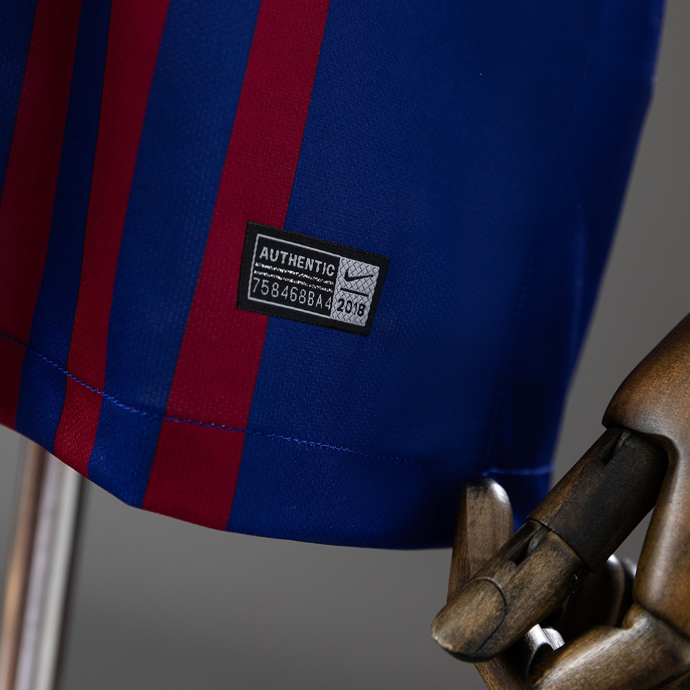 Barcelona 2018/19 Home Retro Jersey – Vintage Replica Football Soccer Shirt – Size S–XXL