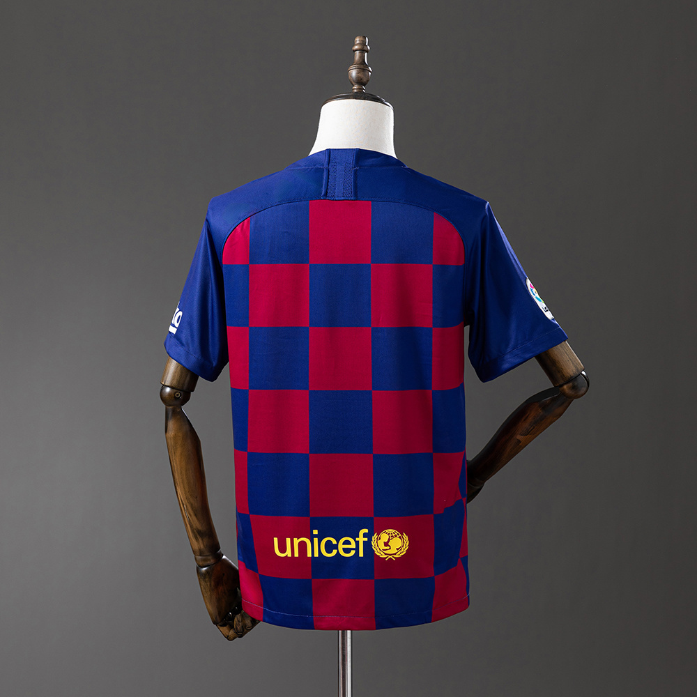 Barcelona 2019/20 Home Retro Jersey – Vintage Replica Football Soccer Shirt – Size S–XXL
