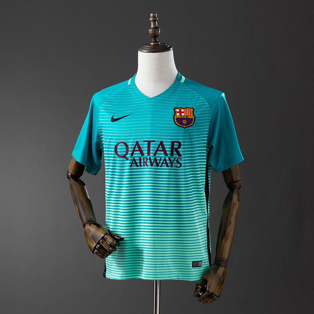 Barcelona 2016/17 Second Away Retro Jersey – Vintage Replica Football Soccer Shirt – Size S–XXL