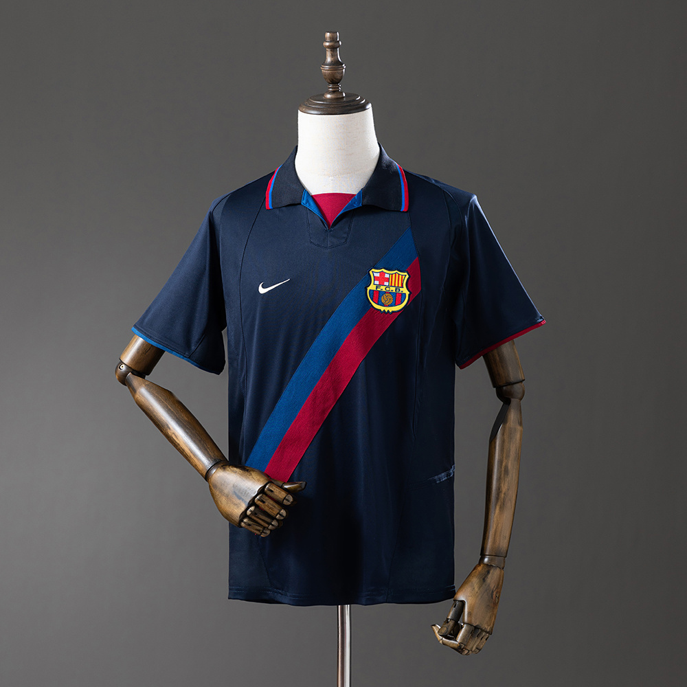 Barcelona 2002/03 Third Away Retro Jersey – Vintage Replica Football Soccer Shirt – Size S–XXL