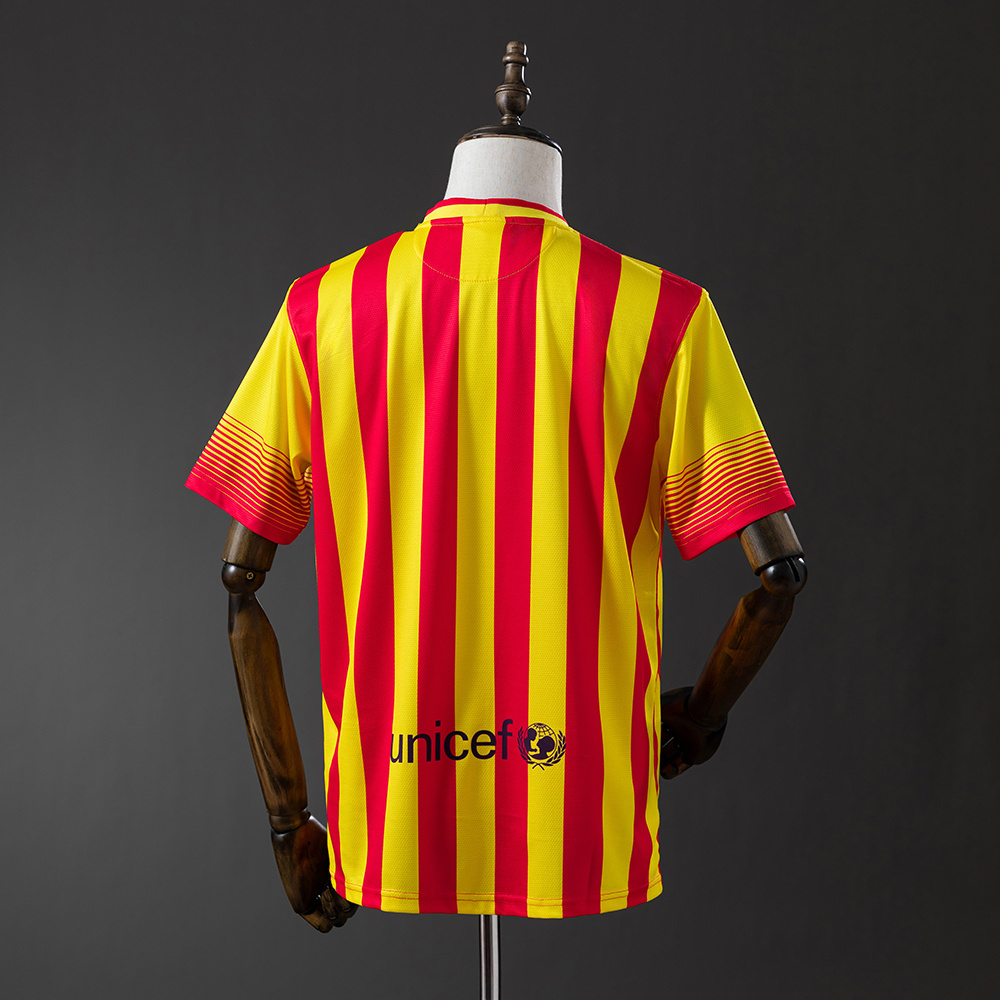 Barcelona 2013/14 Away Retro Jersey – Vintage Replica Football Soccer Shirt – Size S–XXL