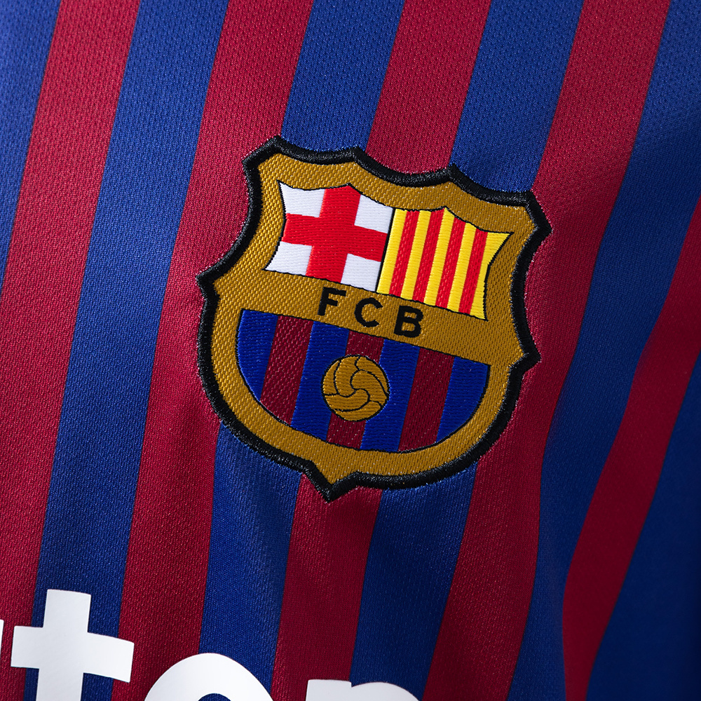 Barcelona 2018/19 Home Retro Jersey – Vintage Replica Football Soccer Shirt – Size S–XXL