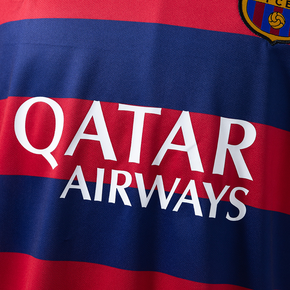 Barcelona 2015/16 Home Retro Jersey – Vintage Replica Football Soccer Shirt – Size S–XXL