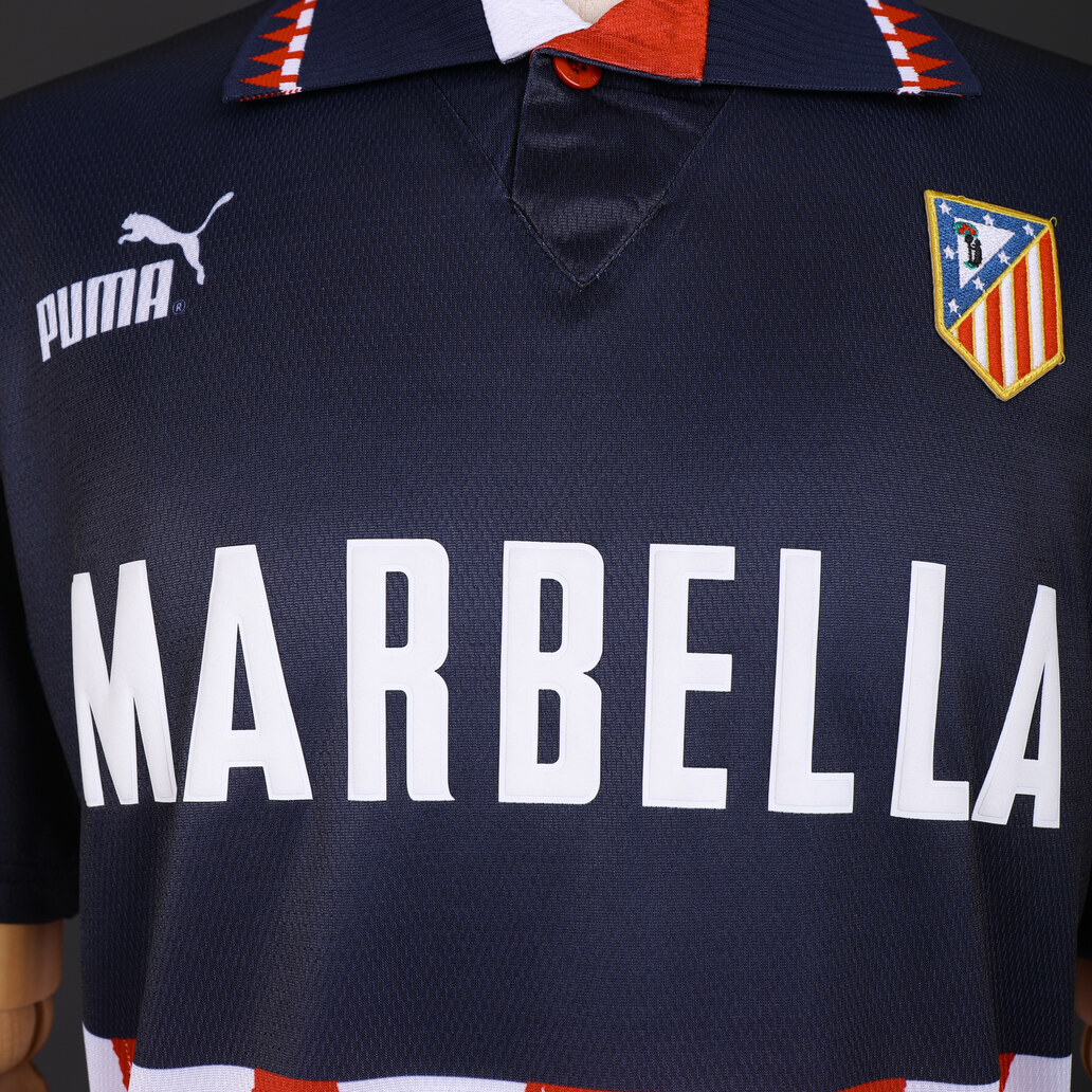 Atletico Madrid 1997/98 Away Retro Jersey – Vintage Replica Football Soccer Shirt – Size S–XXL