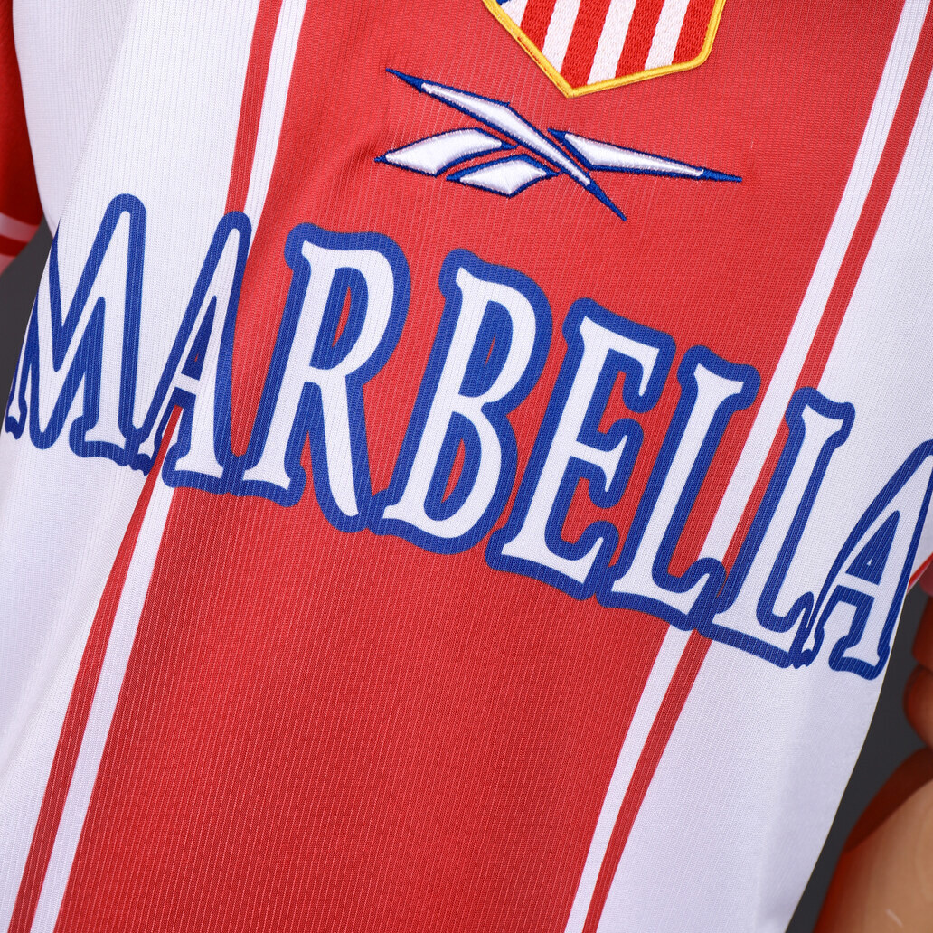 Atletico Madrid 1999/00 Home Retro Jersey – Vintage Replica Football Soccer Shirt – Size S–XXL