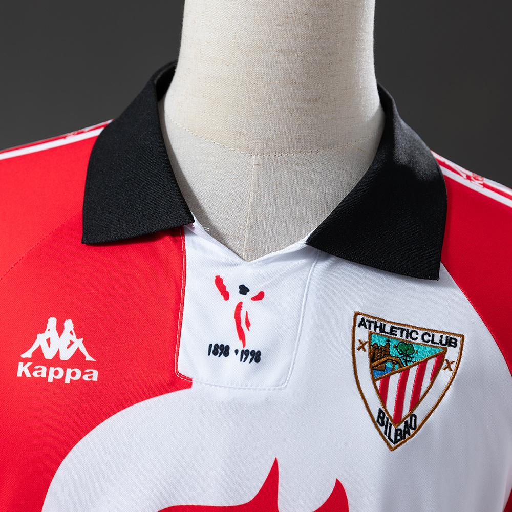 Athletic Club Bilbao 1997/98 100th Anniversary Retro Jersey – Vintage Replica Football Soccer Shirt – Size S–XXL