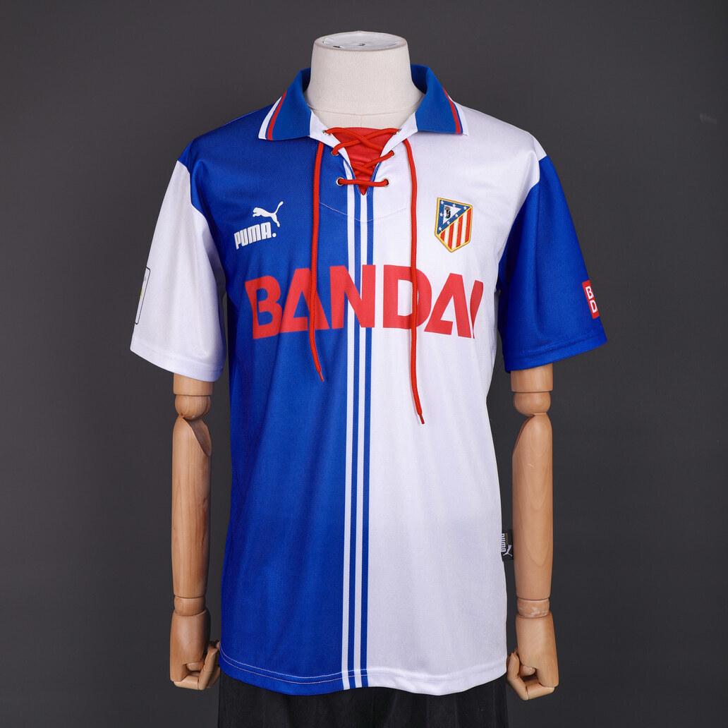 Atletico Madrid 1996/97 Second Away Retro Jersey – Vintage Replica Football Soccer Shirt – Size S–XXL
