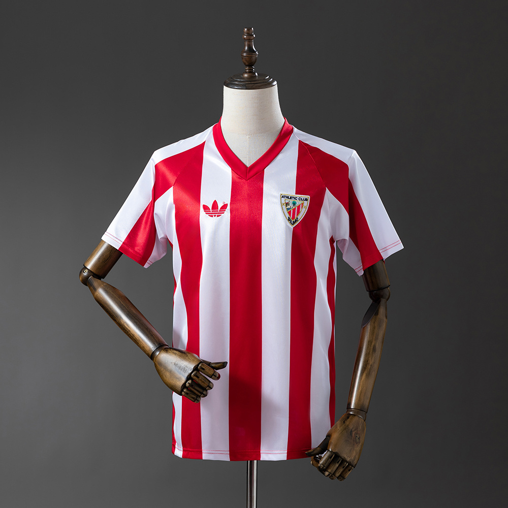 Athletic Club Bilbao 1986/87 Home Retro Jersey – Vintage Replica Football Soccer Shirt – Size S–XXL