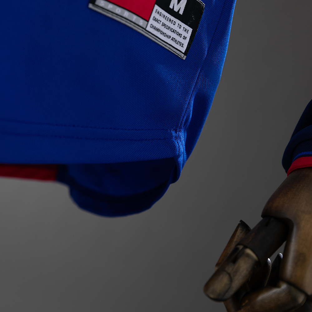 Barcelona 1999/00 Home Retro Long Sleeve Jersey – Vintage Replica Football Soccer Shirt – Size S–XXL