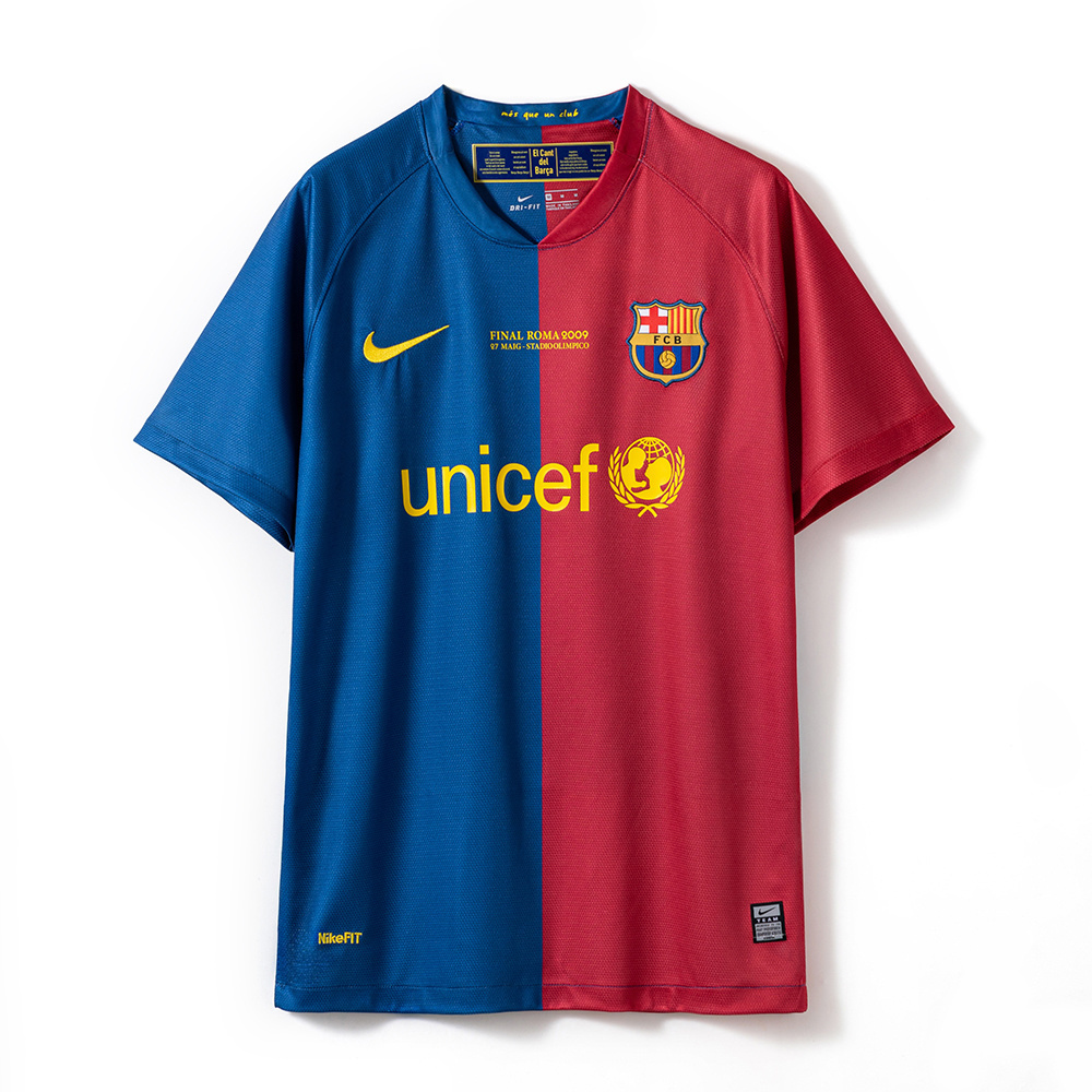 Barcelona 2008/09 Home Retro Jersey – Vintage Replica Football Soccer Shirt – Size S–XXL