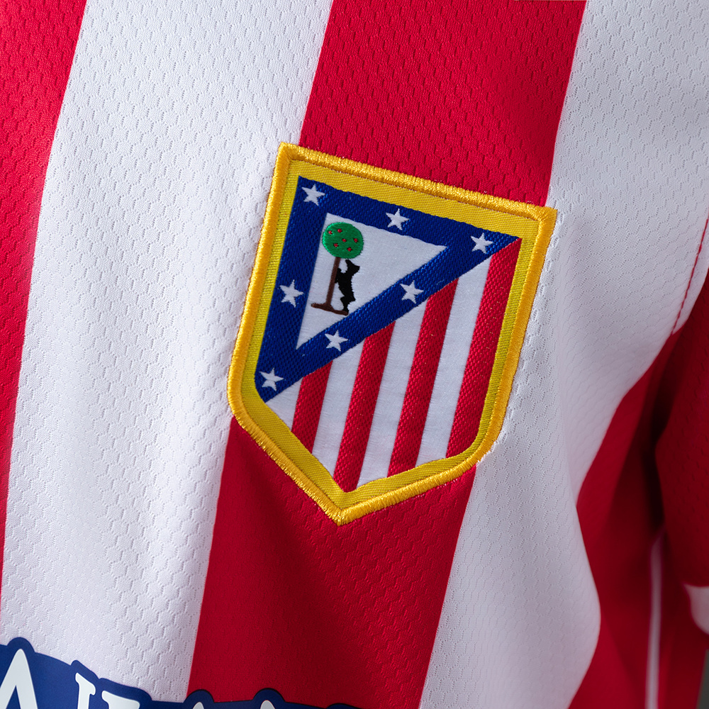 Atletico Madrid 2013/14 Home Retro Jersey – Vintage Replica Football Soccer Shirt – Size S–XXL