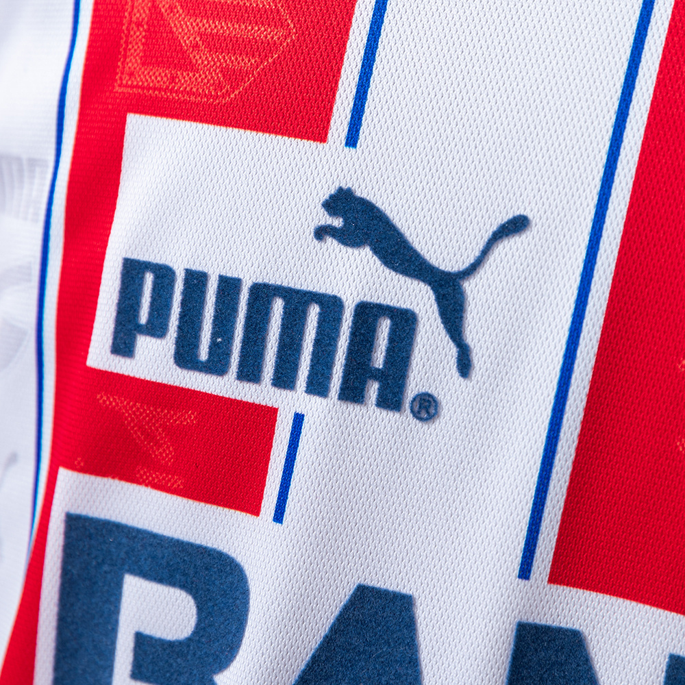 Atletico Madrid 1996/97 Home Retro Jersey – Vintage Replica Football Soccer Shirt – Size S–XXL