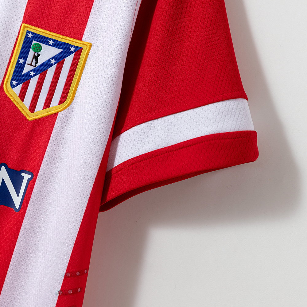 Atletico Madrid 2013/14 Home Retro Jersey – Vintage Replica Football Soccer Shirt – Size S–2XL