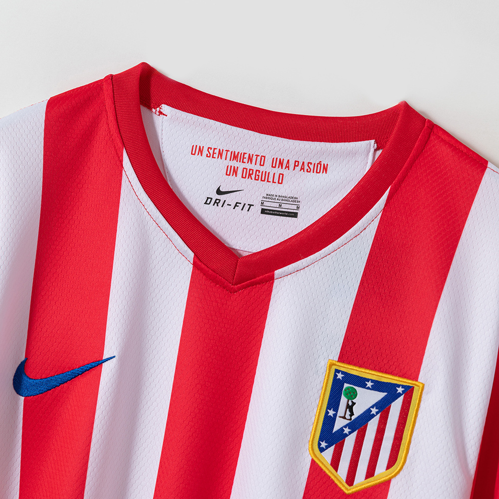 Atletico Madrid 2012/13 Home Retro Jersey – Vintage Replica Football Soccer Shirt – Size S–2XL