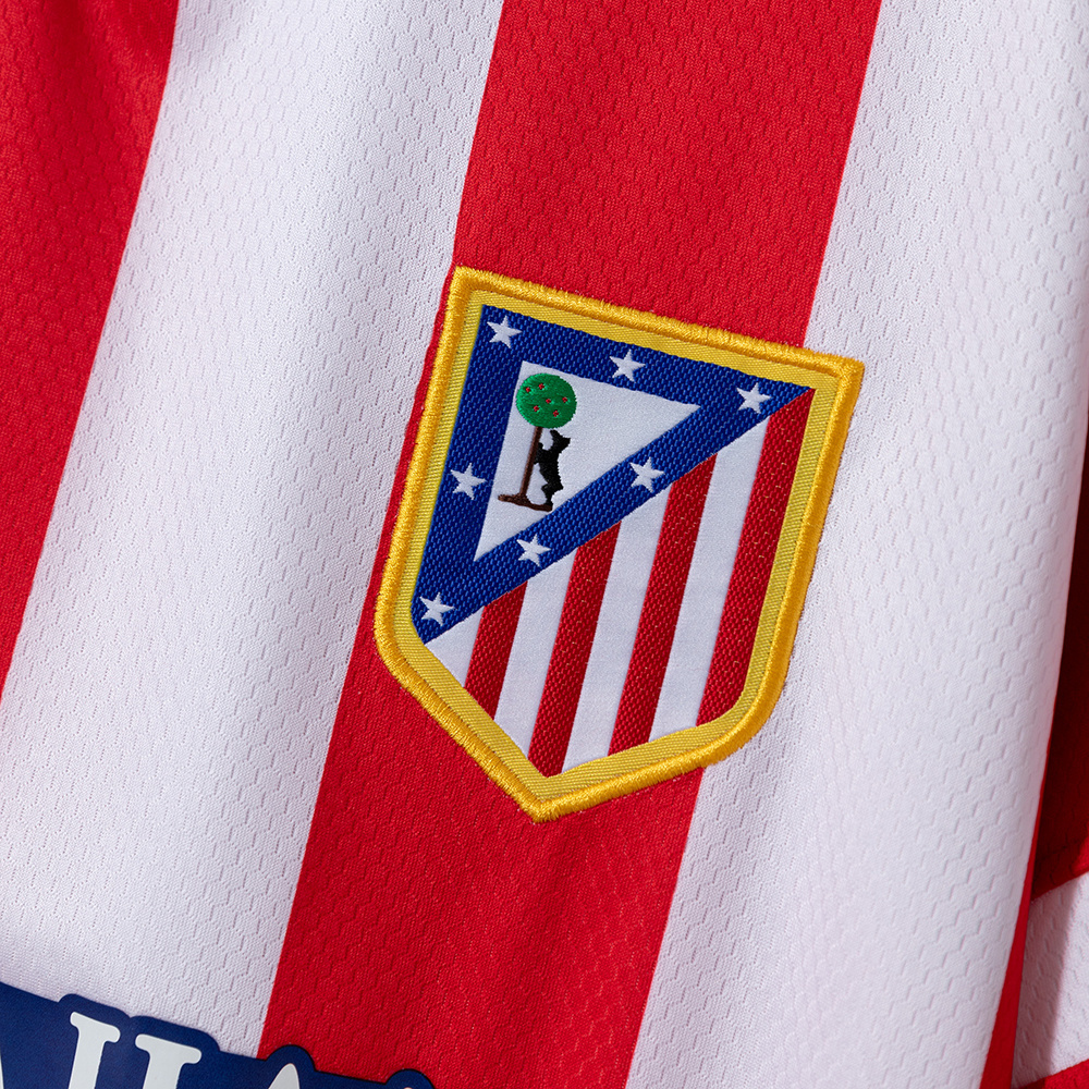 Atletico Madrid 2013/14 Home Retro Jersey – Vintage Replica Football Soccer Shirt – Size S–2XL