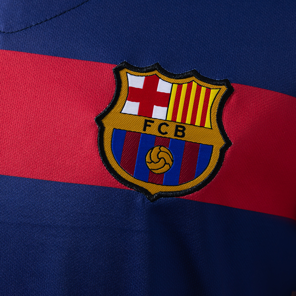 Barcelona 2015/16 Home Retro Jersey – Vintage Replica Football Soccer Shirt – Size S–XXL
