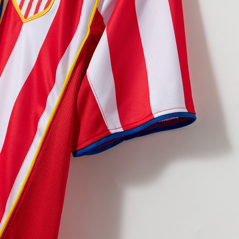 Atletico Madrid 2004/05 Home Retro Jersey – Vintage Replica Football Soccer Shirt – Size S–2XL