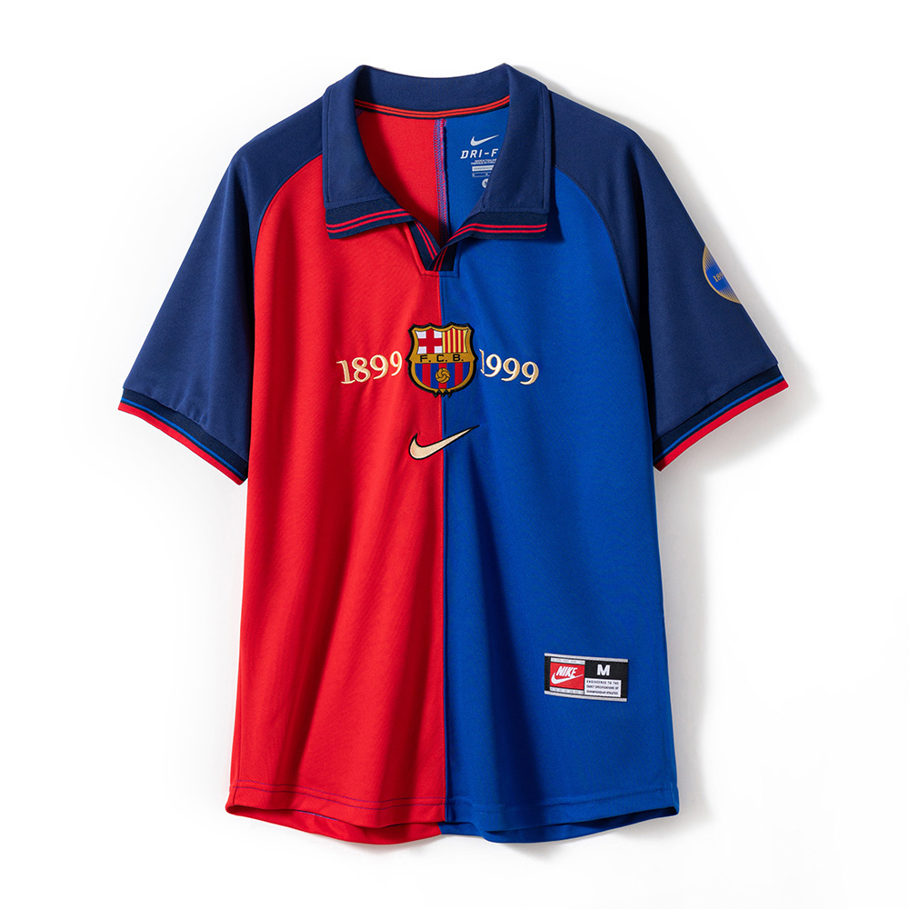Barcelona 1999/00 Home Retro Jersey – Vintage Replica Football Soccer Shirt – Size S–XXL