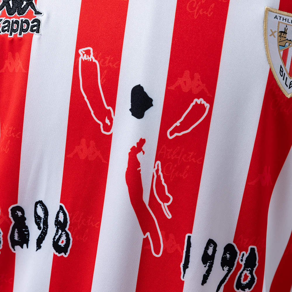 Athletic Club Bilbao 1997/98 Home Retro Jersey – Vintage Replica Football Soccer Shirt – Size S–XXL