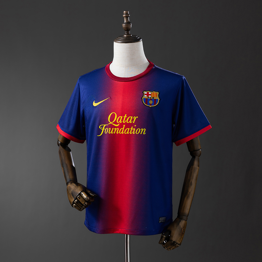 Barcelona 2012/13 Home Retro Jersey – Vintage Replica Football Soccer Shirt – Size S–XXL