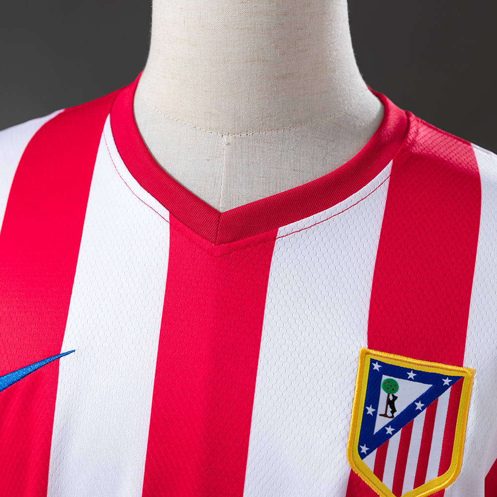 Atletico Madrid 2012/13 Home Retro Jersey – Vintage Replica Football Soccer Shirt – Size S–XXL
