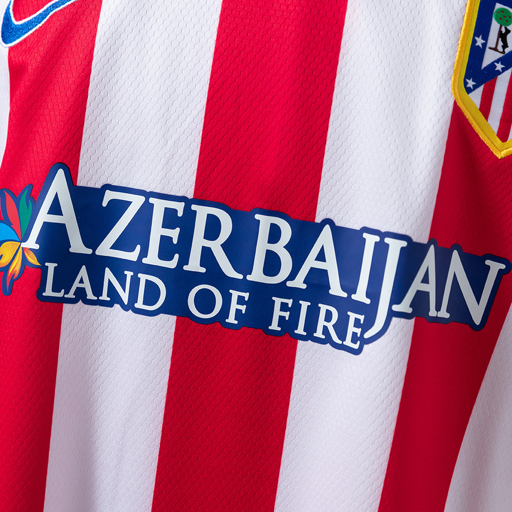 Atletico Madrid 2013/14 Home Retro Jersey – Vintage Replica Football Soccer Shirt – Size S–XXL