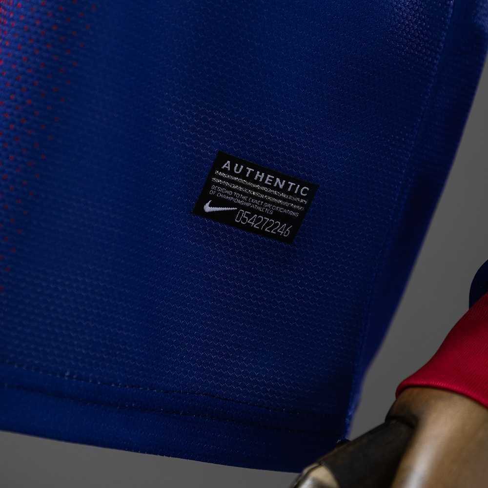 Barcelona 2012/13 Home Long Sleeve Retro Jersey – Vintage Replica Football Soccer Shirt – Size S–XXL