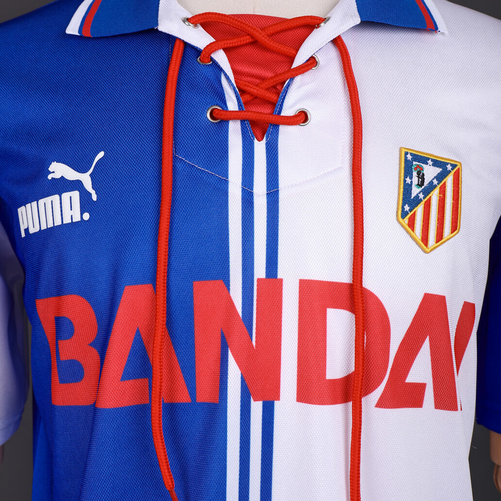 Atletico Madrid 1996/97 Second Away Retro Jersey – Vintage Replica Football Soccer Shirt – Size S–XXL