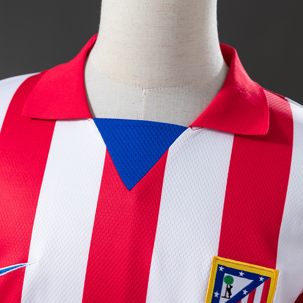 Atletico Madrid 2013/14 Home Retro Jersey – Vintage Replica Football Soccer Shirt – Size S–XXL