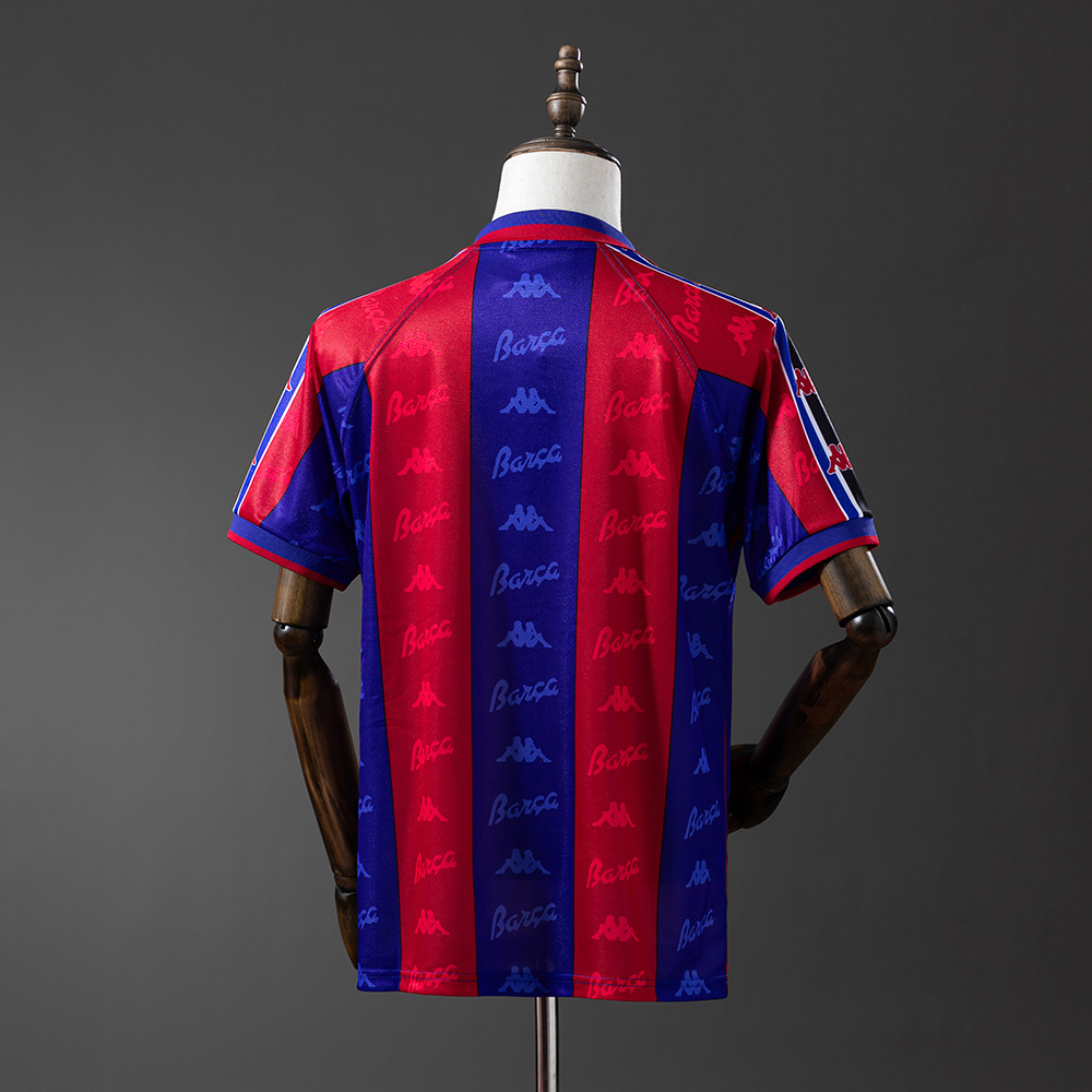 Barcelona 1995/97 Home Retro Jersey – Vintage Replica Football Soccer Shirt – Size S–XXL