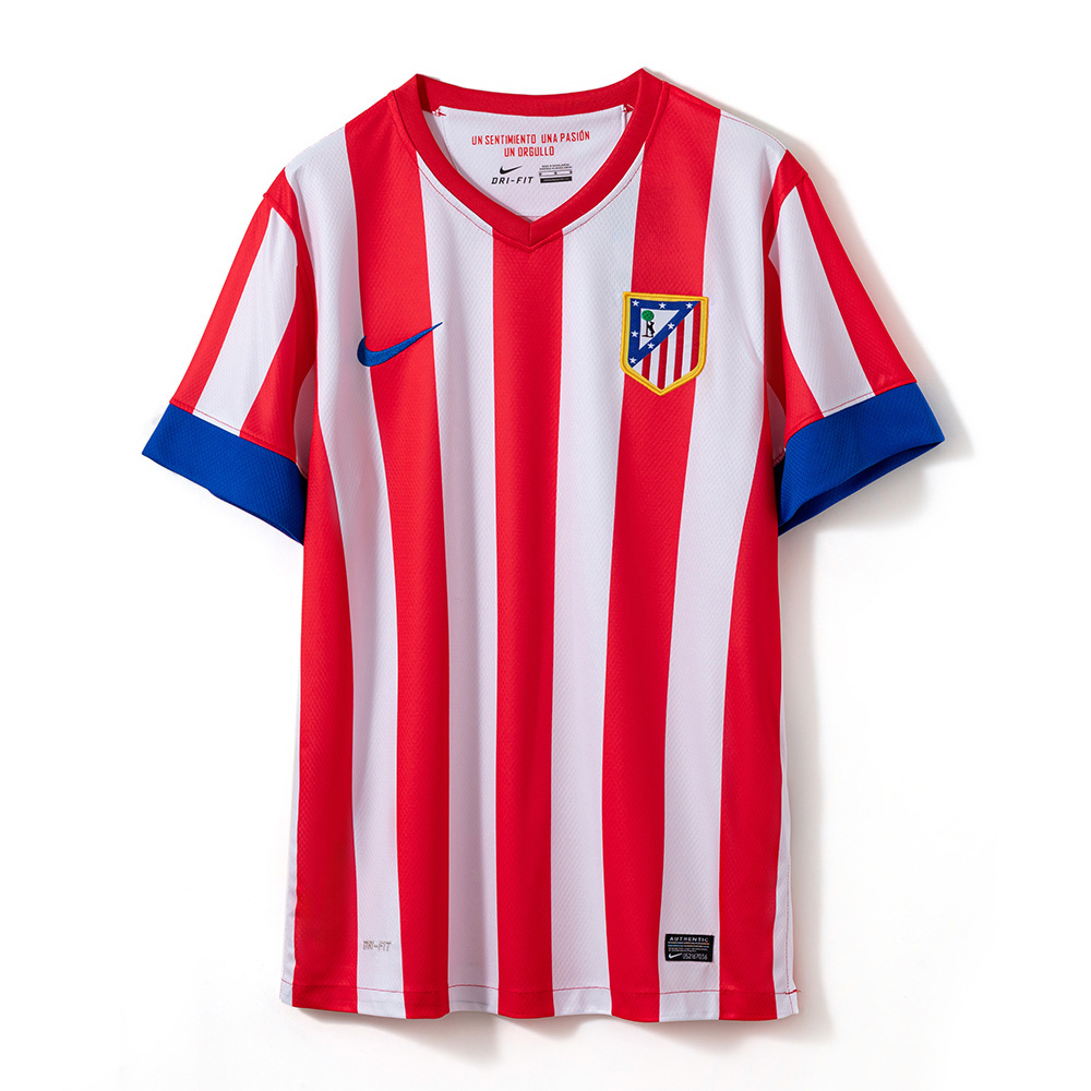 Atletico Madrid 2012/13 Home Retro Jersey – Vintage Replica Football Soccer Shirt – Size S–2XL