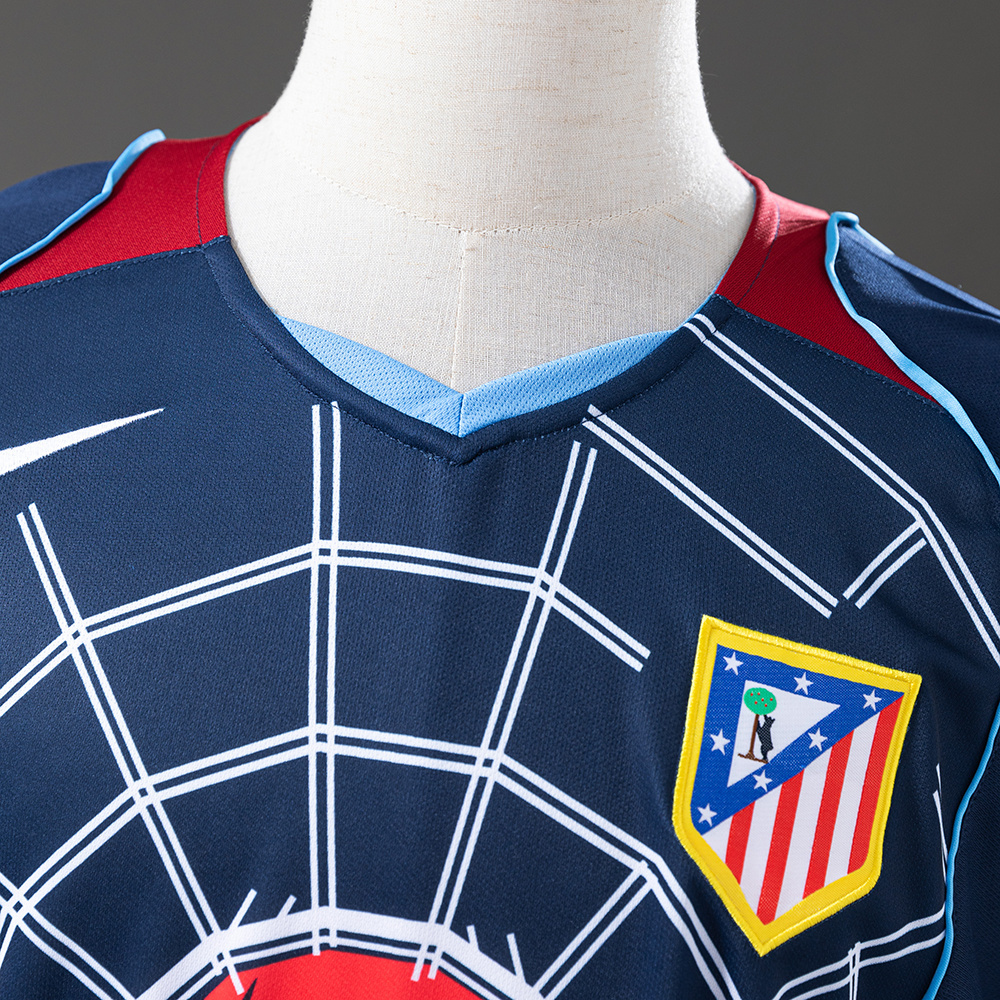 Atletico Madrid 2004/05 Away Long Sleeve Retro Jersey – Vintage Replica Football Soccer Shirt – Size S–XXL