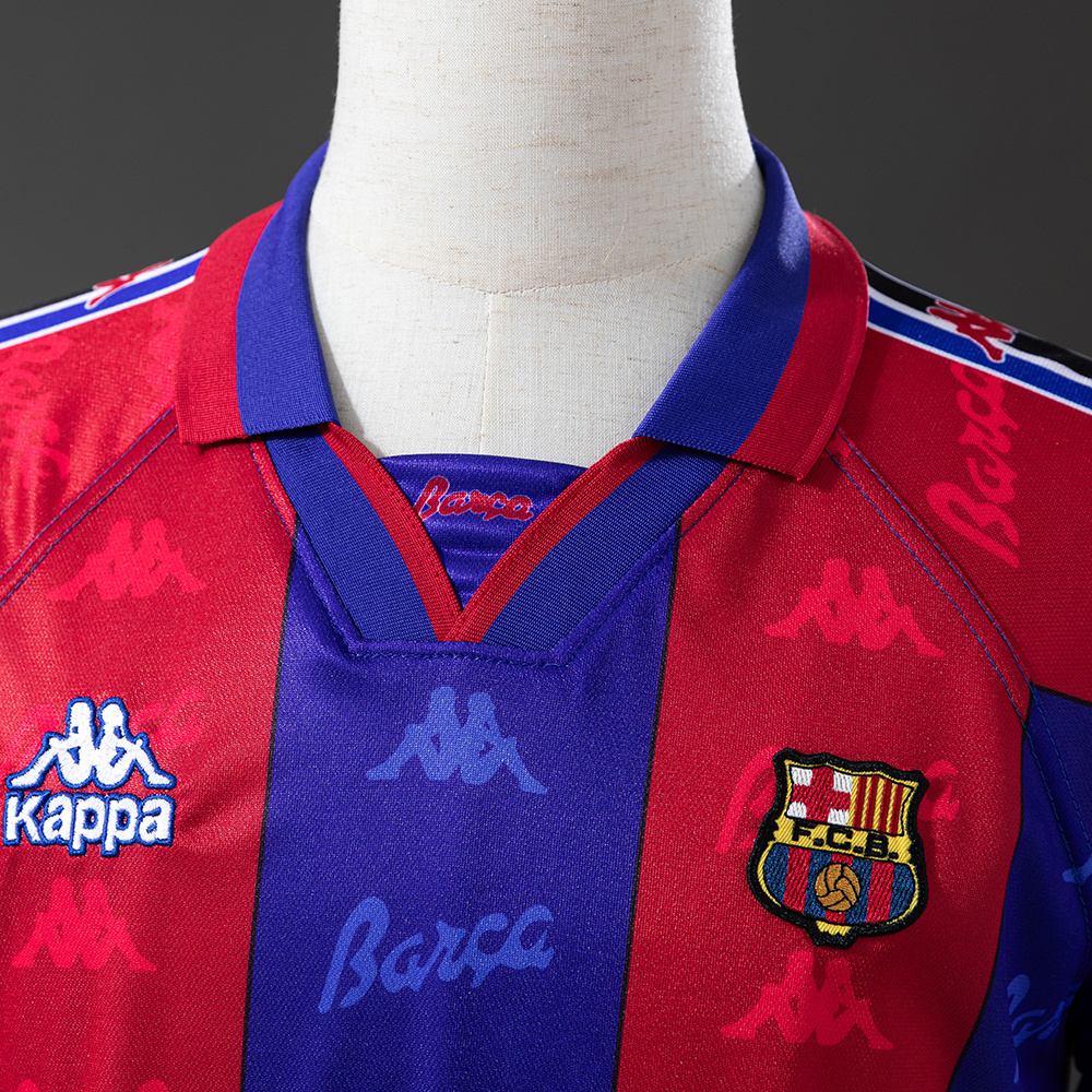 Barcelona 1995/97 Home Retro Jersey – Vintage Replica Football Soccer Shirt – Size S–XXL