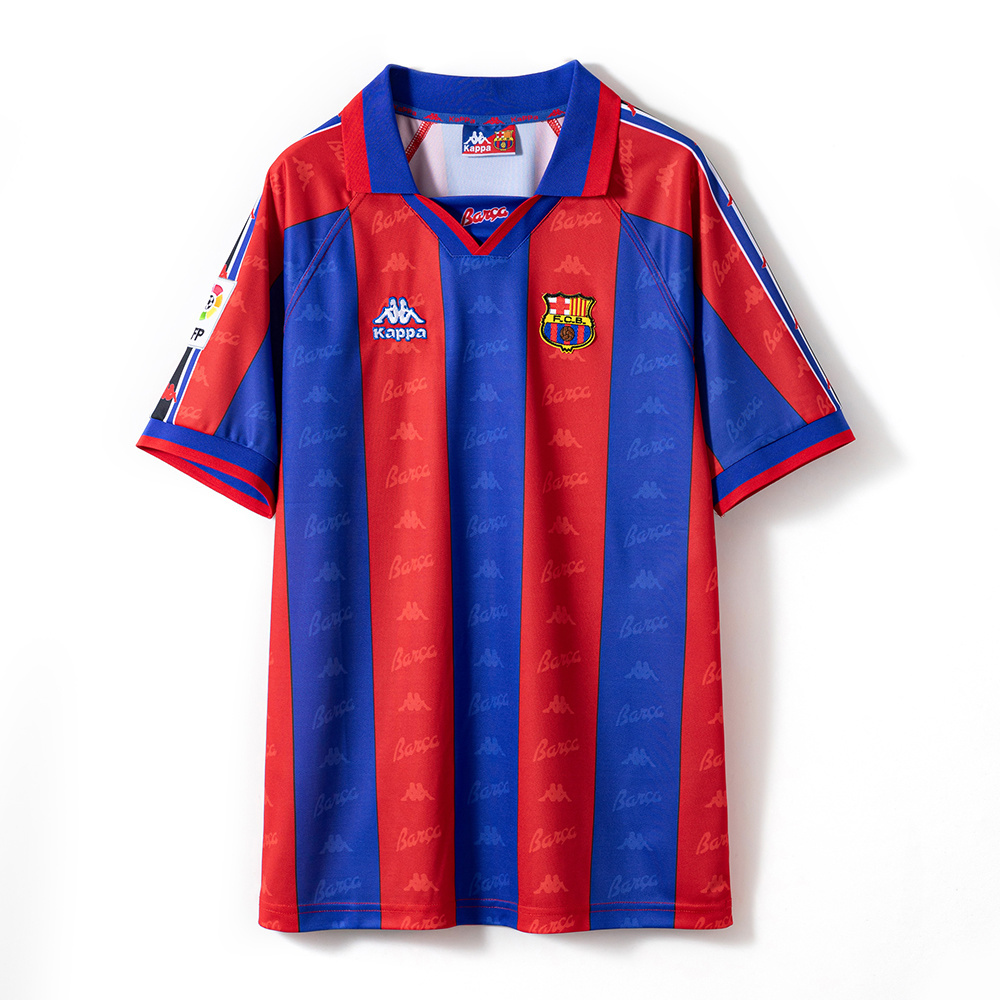 Barcelona 1995/97 Home Retro Jersey – Vintage Replica Football Soccer Shirt – Size S–XXL