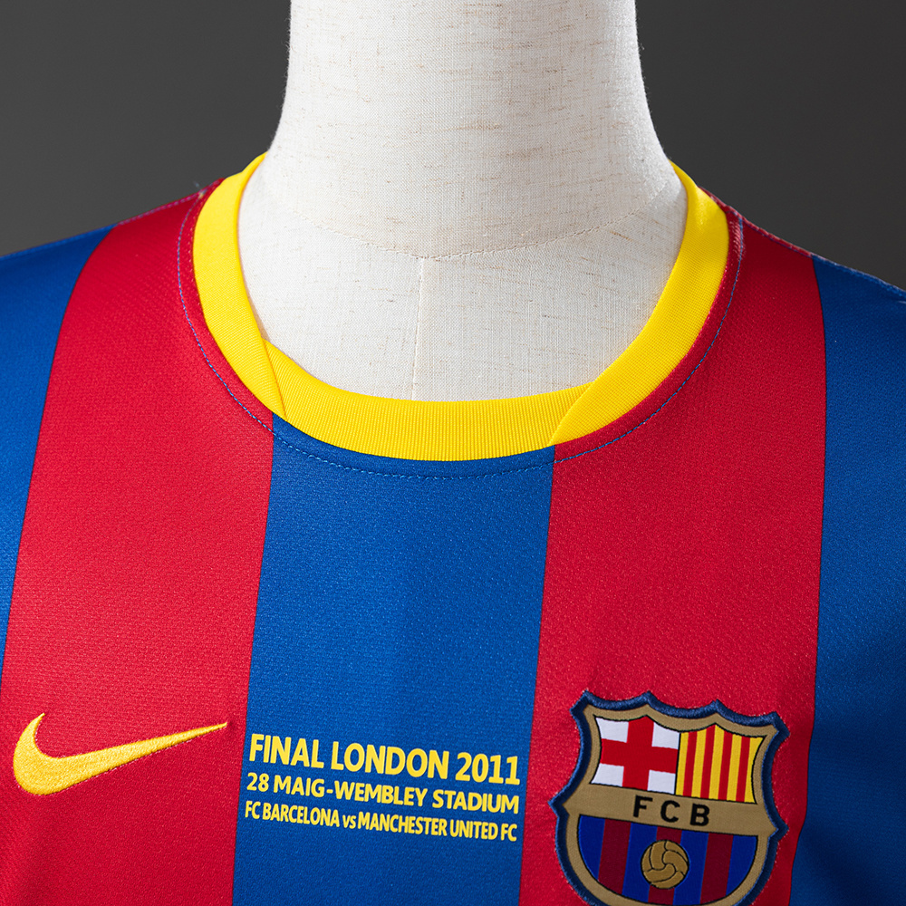 Barcelona 2010/11 Home Retro Jersey – Vintage Replica Football Soccer Shirt – Size S–4XL