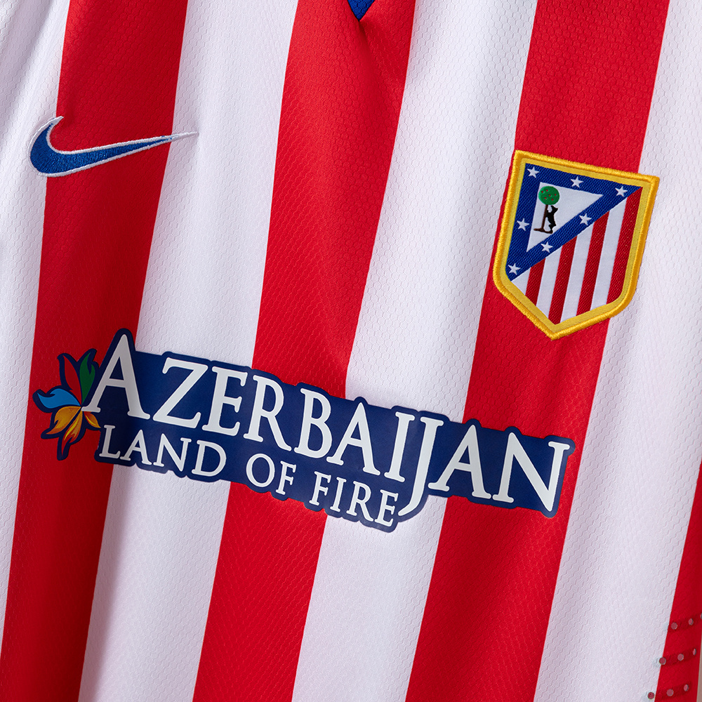 Atletico Madrid 2013/14 Home Retro Jersey – Vintage Replica Football Soccer Shirt – Size S–2XL
