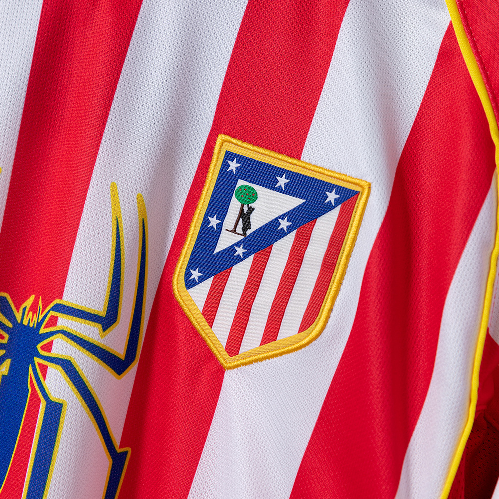 Atletico Madrid 2004/05 Home Retro Jersey – Vintage Replica Football Soccer Shirt – Size S–2XL
