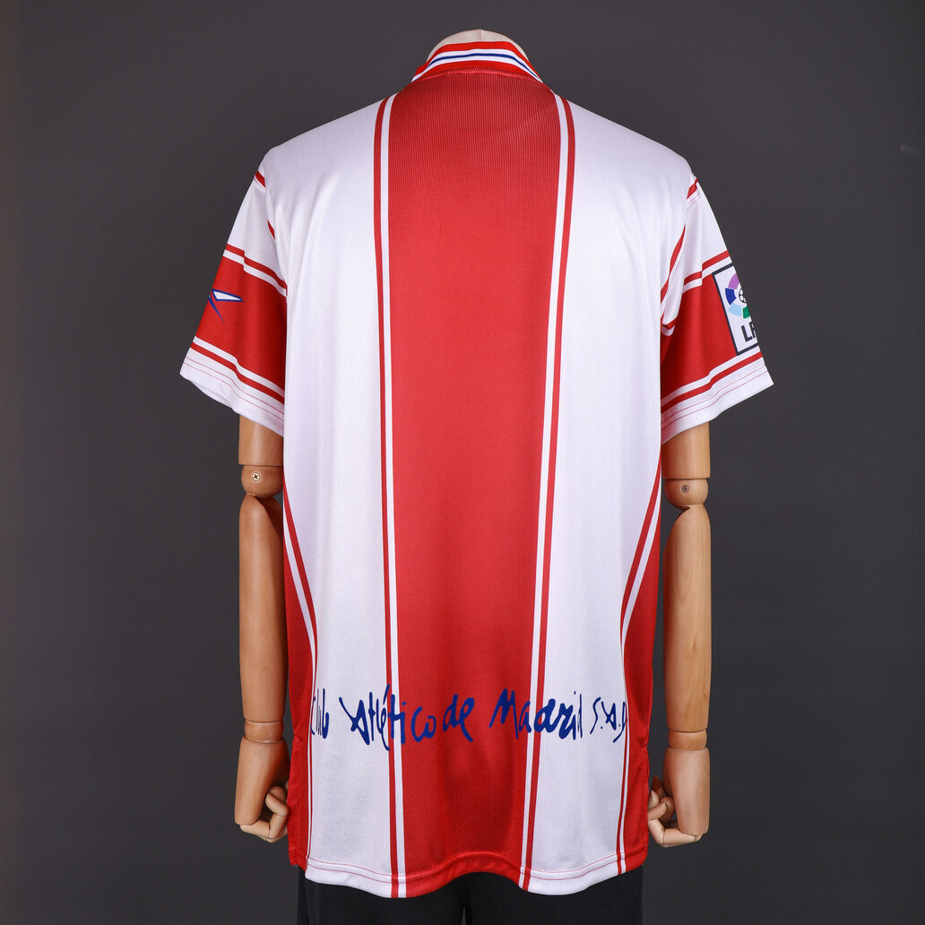 Atletico Madrid 1999/00 Home Retro Jersey – Vintage Replica Football Soccer Shirt – Size S–XXL