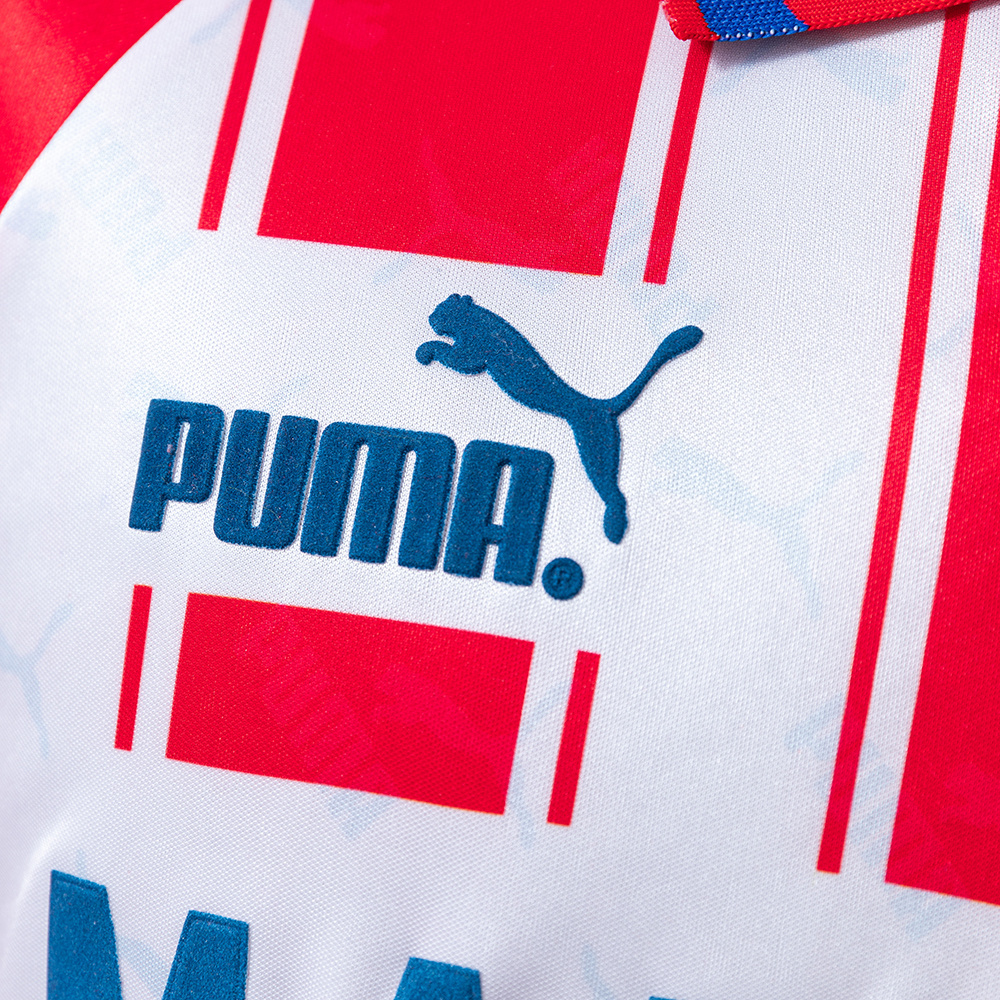 Atletico Madrid 1994/95 Home Long Sleeve Retro Jersey – Vintage Replica Football Soccer Shirt – Size S–XXL