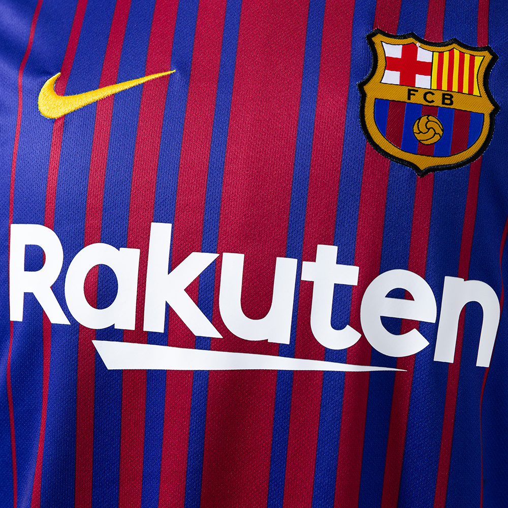 Barcelona 2017/18 Home Retro Jersey – Vintage Replica Football Soccer Shirt – Size S–XXL