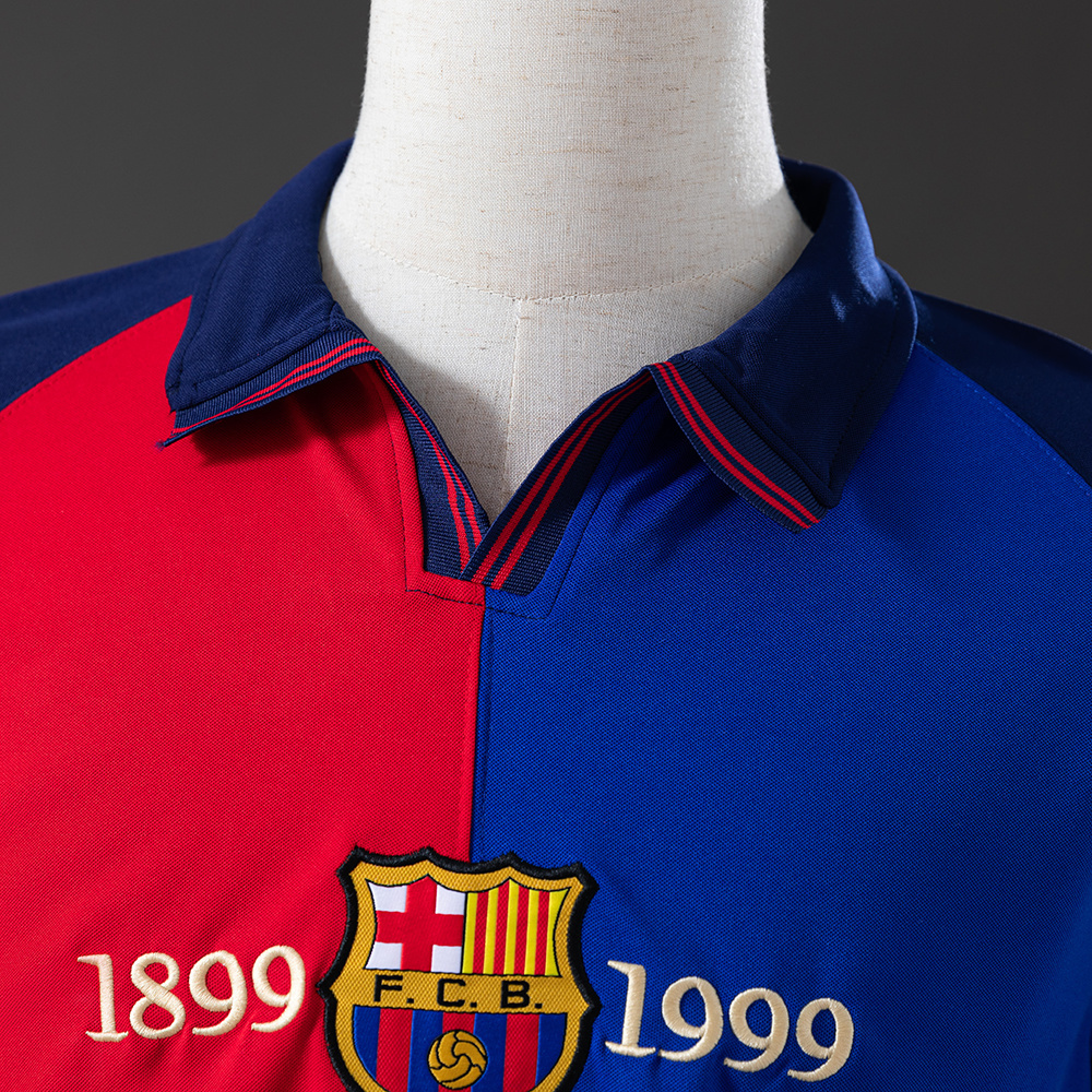 Barcelona 1999/00 Home Retro Jersey – Vintage Replica Football Soccer Shirt – Size S–XXL