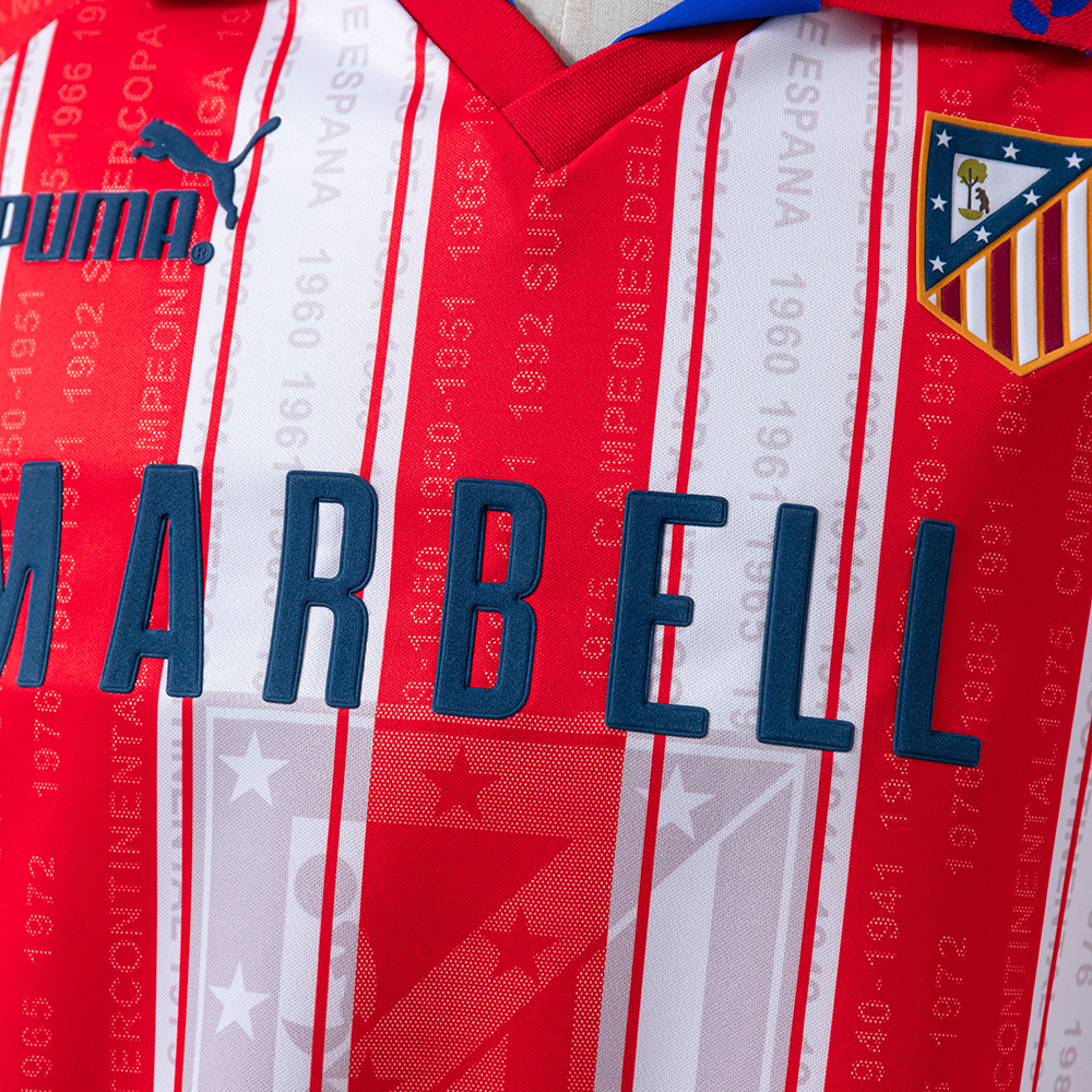 Atletico Madrid 1995/96 Home Retro Jersey – Vintage Replica Football Soccer Shirt – Size S–XXL