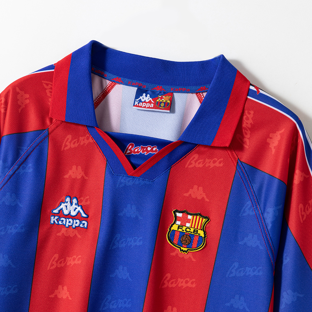 Barcelona 1995/97 Home Retro Jersey – Vintage Replica Football Soccer Shirt – Size S–XXL