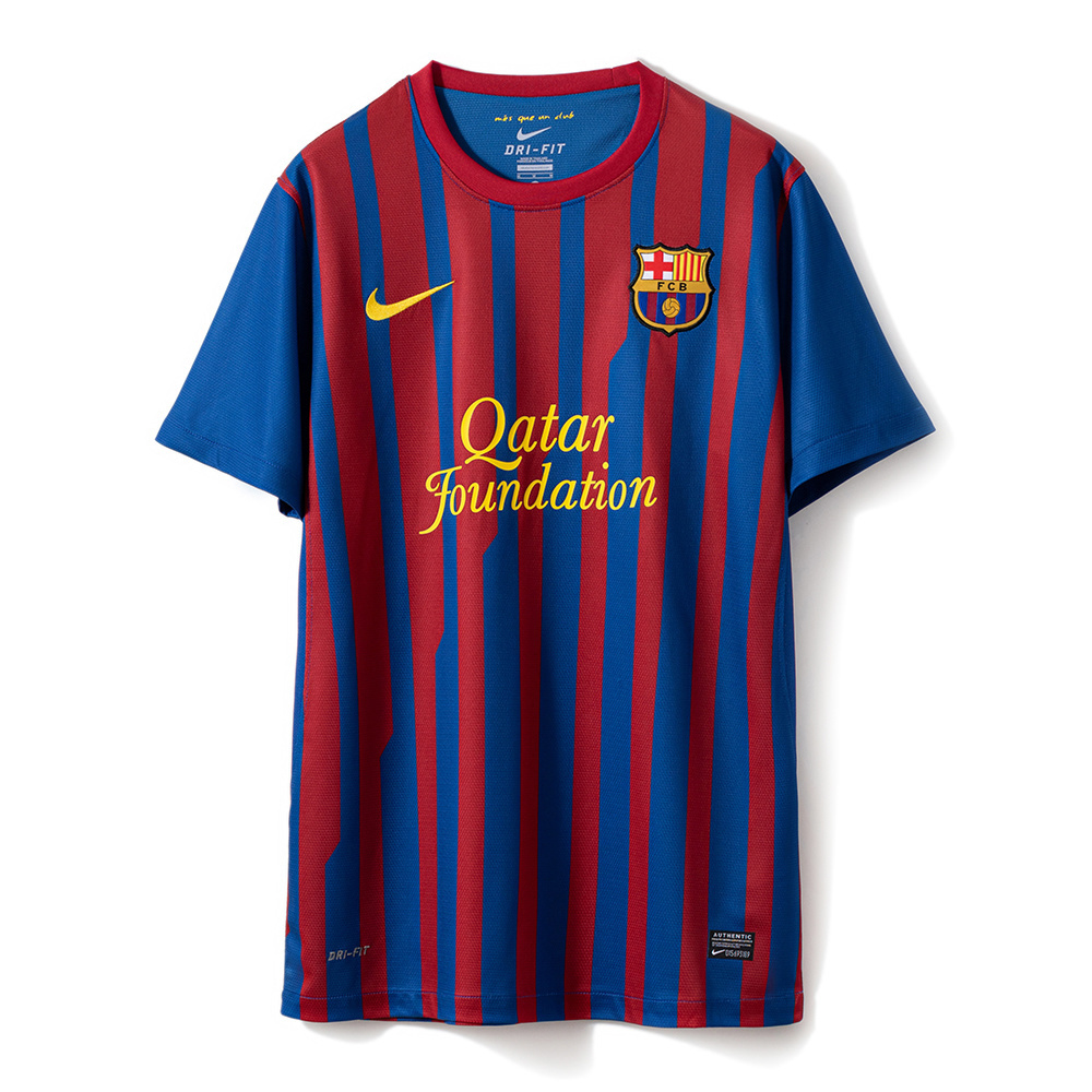 Barcelona 2011/12 Home Retro Jersey – Vintage Replica Football Soccer Shirt – Size S–4XL