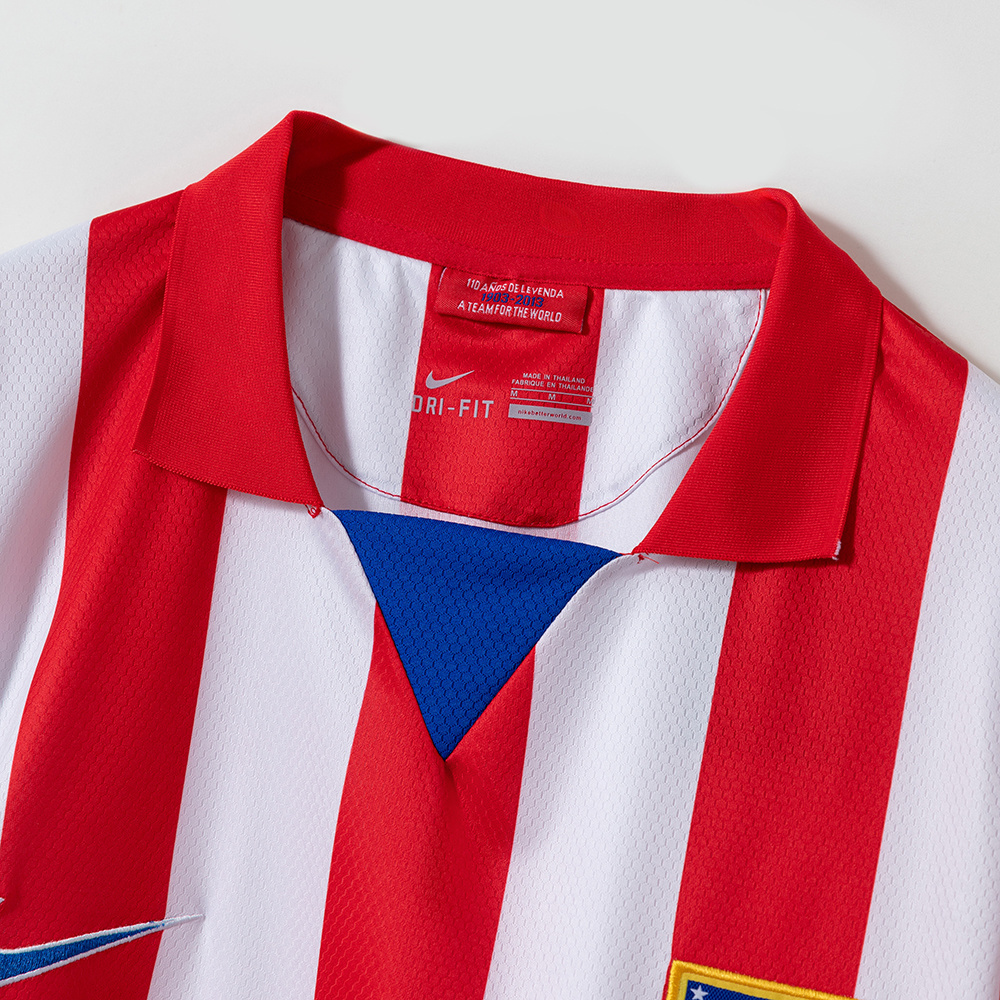 Atletico Madrid 2013/14 Home Retro Jersey – Vintage Replica Football Soccer Shirt – Size S–2XL