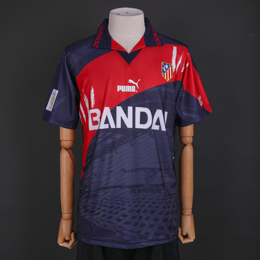 Atletico Madrid 1991 Home Retro Jersey – Vintage Replica Football Soccer Shirt – Size S–XXL