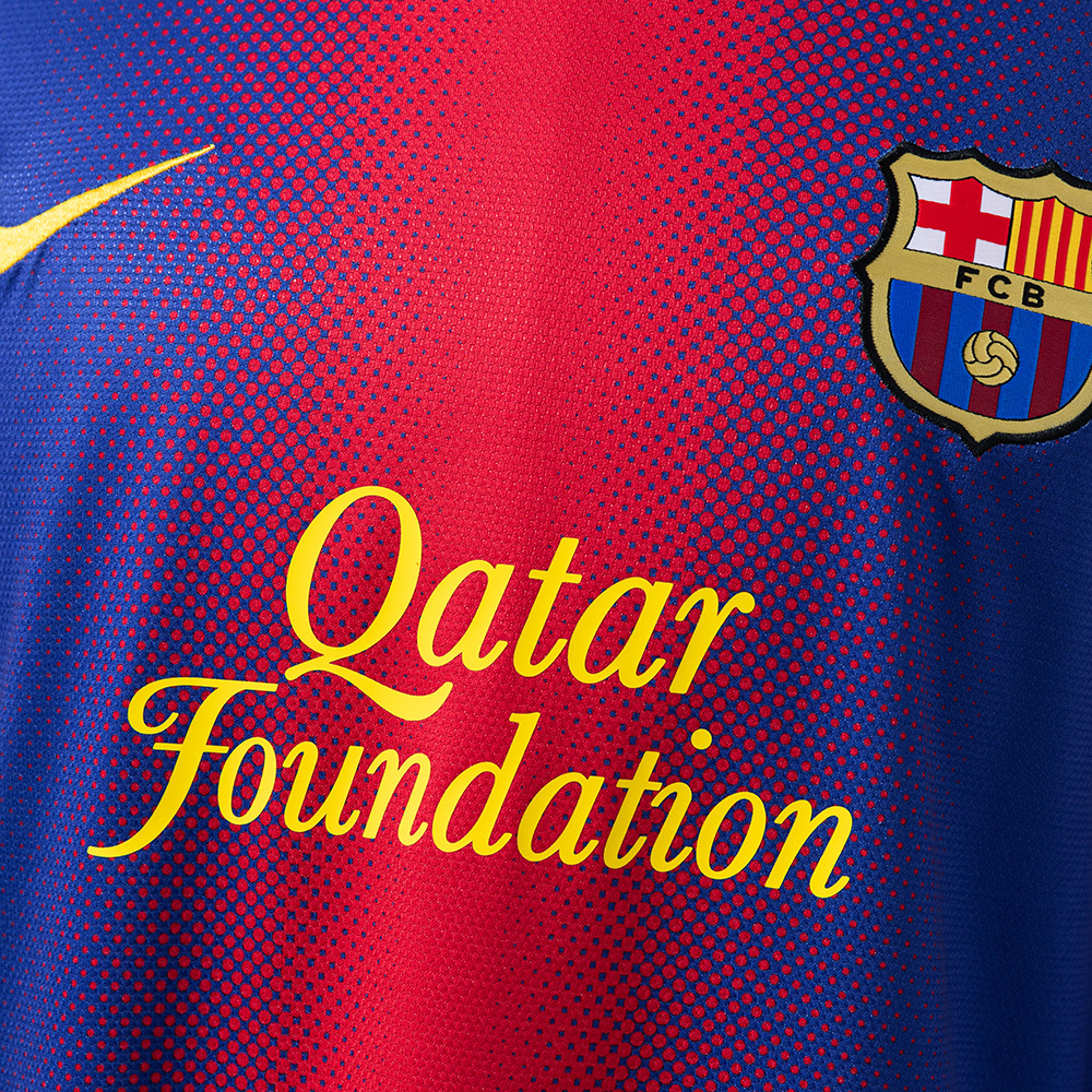 Barcelona 2012/13 Home Long Sleeve Retro Jersey – Vintage Replica Football Soccer Shirt – Size S–XXL