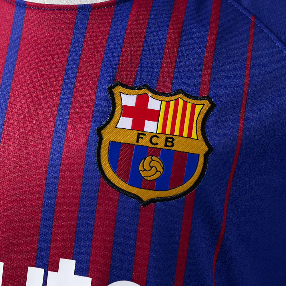 Barcelona 2017/18 Home Retro Jersey – Vintage Replica Football Soccer Shirt – Size S–XXL