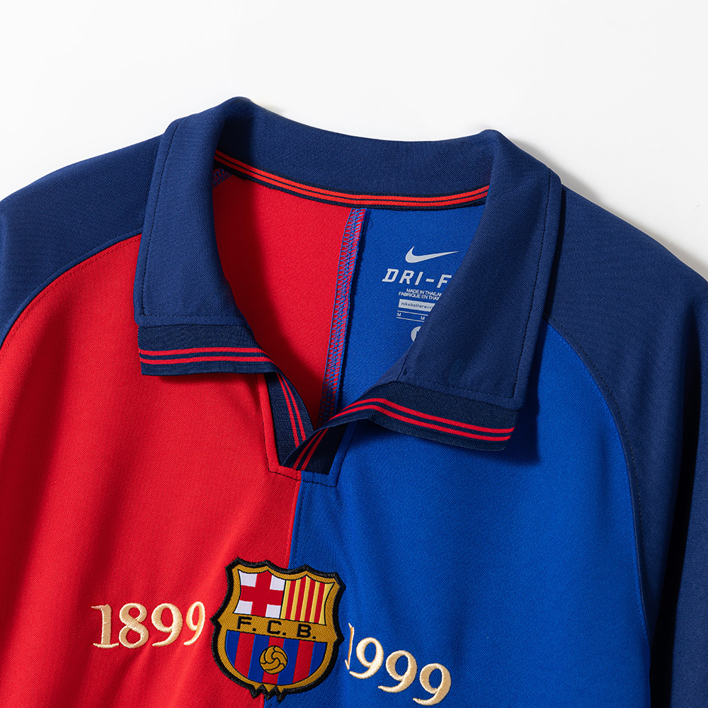 Barcelona 1999/00 Home Retro Jersey – Vintage Replica Football Soccer Shirt – Size S–XXL