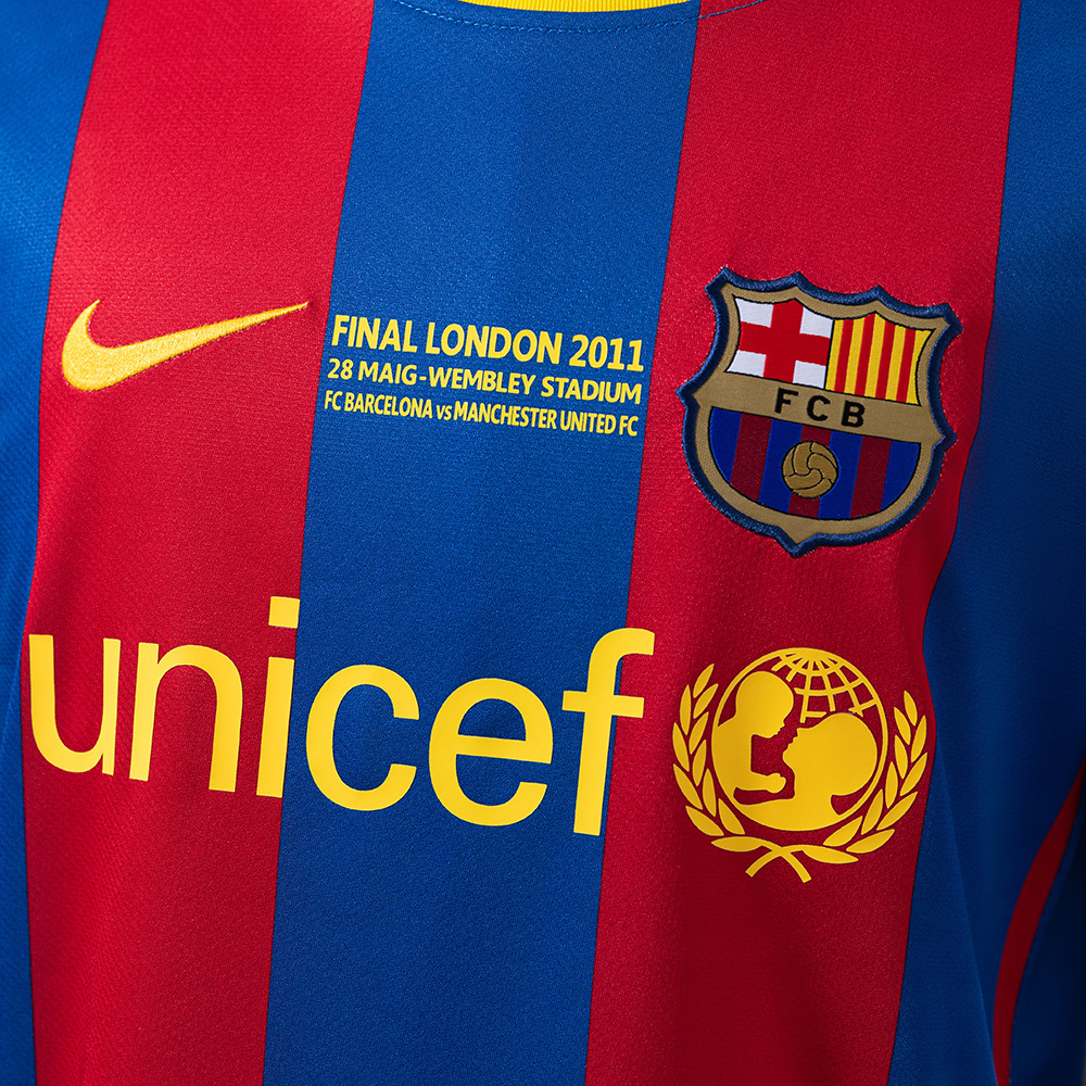 Barcelona 2010/11 Home Retro Jersey – Vintage Replica Football Soccer Shirt – Size S–4XL
